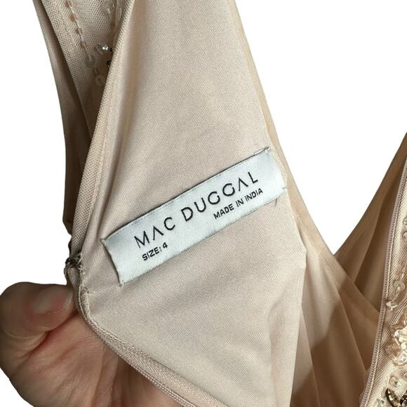 Mac Duggal 93575 Embellished Cap Sleeve Gown - Picture 12 of 13